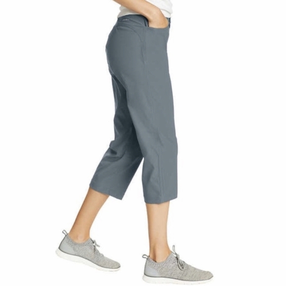Eddie Bauer Tech ‎Capri Pants Color Teal Size 12 - Picture 3 of 15
